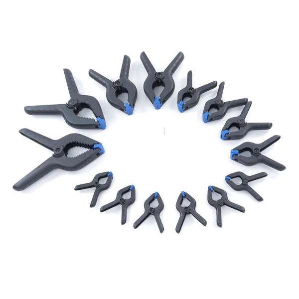 HBM 14 Delige Marktklemmen Set Van 75 tot 225 mm. HBM 14 Delige Marktklemmen Set Van 75 tot 225 mm.