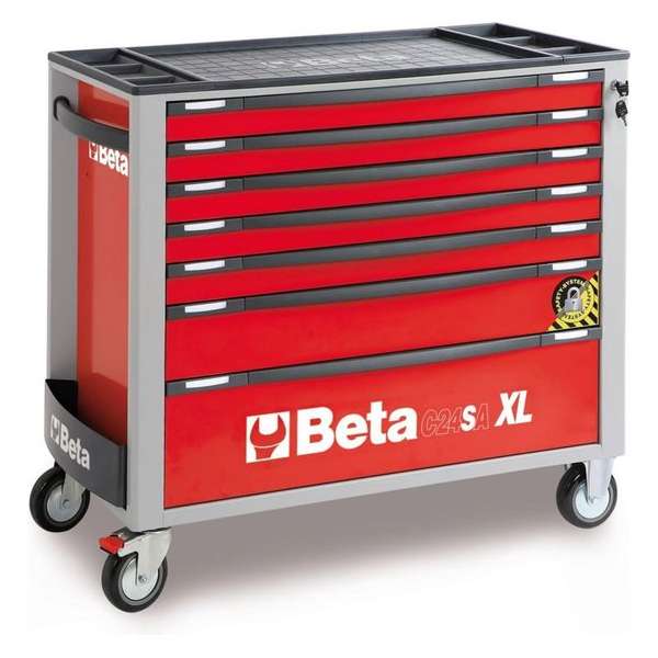 Beta 7 Laden XL Gereedschapswagen Rood - C24SA-XL 7/R - 024002273