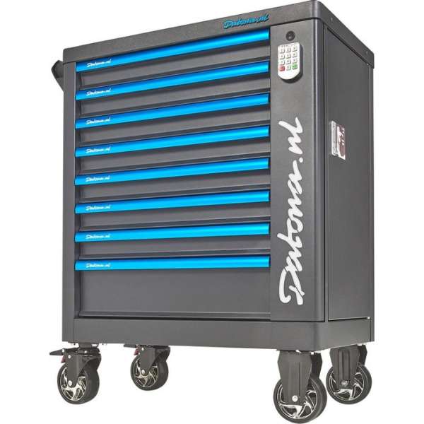 Datona® Gereedschapswagen Exclusive met 8 lades en cijferslot - Zwart Datona® Gereedschapswagen Exclusive met 8 lades en cijferslot - Zwart