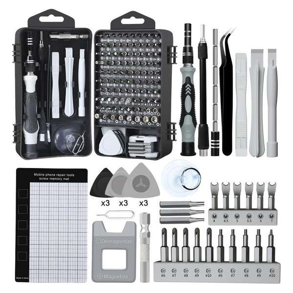 Brute Strength - 138 delige Precisie Schroevendraaierset Magnetisch - Gereedschapset- Schroevendraaiers - Bitset met Torx Brute Strength - 138 delige Precisie Schroevendraaierset Magnetisch - Gereedschapset- Schroevendraaiers - Bitset met Torx