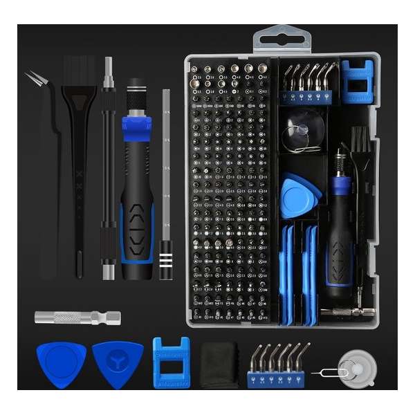 Brute Strength - 161 delige Precisie Schroevendraaierset Magnetisch - Gereedschapset- Schroevendraaiers - Bitset met Torx Brute Strength - 161 delige Precisie Schroevendraaierset Magnetisch - Gereedschapset- Schroevendraaiers - Bitset met Torx