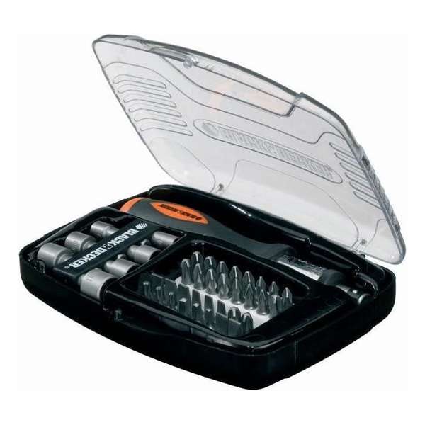BLACK & DECKER ratelschroevendraaierset met 40 accessoires BLACK & DECKER ratelschroevendraaierset met 40 accessoires
