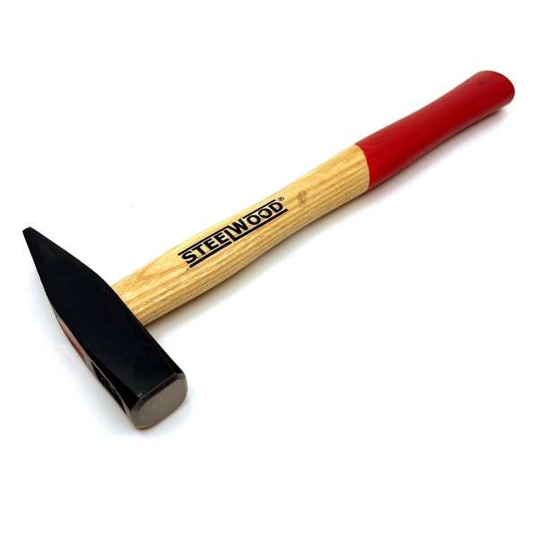 Steelwood Bankhamer - 300 gr - Gelakte houten steel - Ringwig bevestiging Steelwood Bankhamer - 300 gr - Gelakte houten steel - Ringwig bevestiging