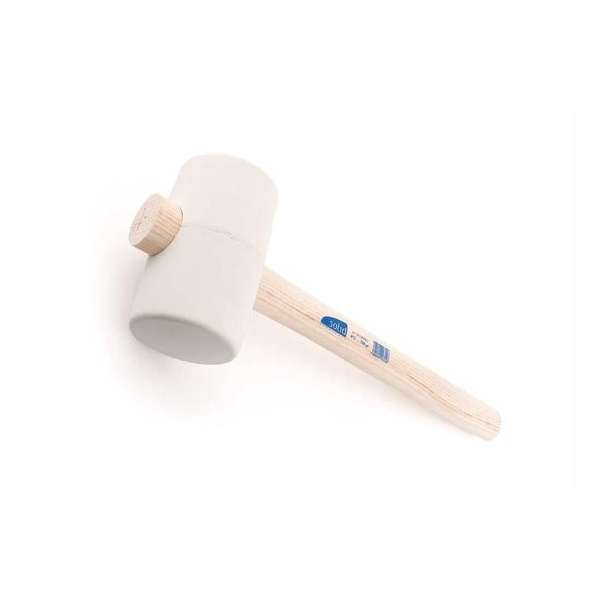 Solid rubberen hamer wit 1.1kg Solid rubberen hamer wit 1.1kg