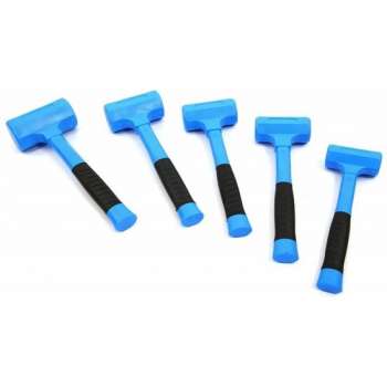 HBM 500 Gr terugslagloze hamer met ANTI SLIP fiberglas steel