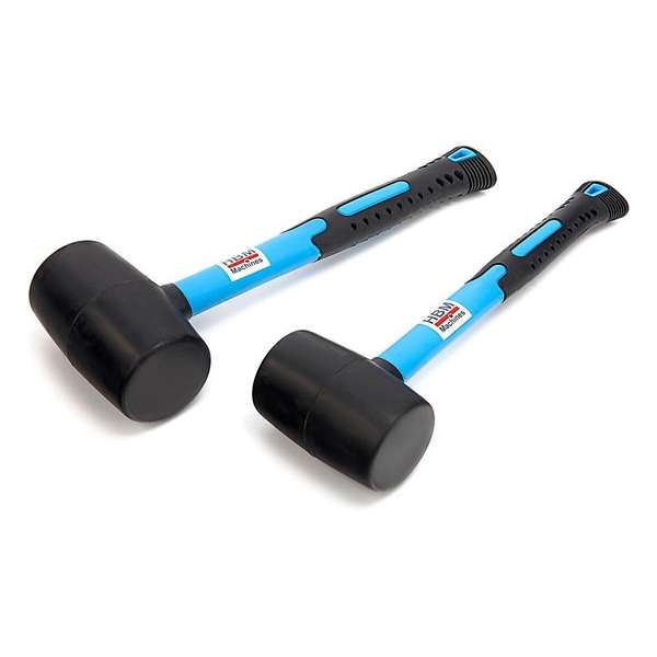 HBM 500 Gram Rubber Hamer met Anti Slip Fiberglas Steel HBM 500 Gram Rubber Hamer met Anti Slip Fiberglas Steel