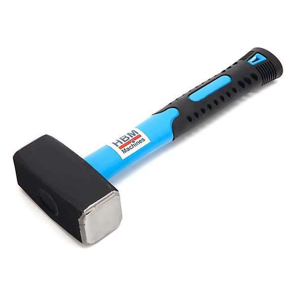 HBM 1000 Gram Vuist met Anti Slip Fiberglas Steel HBM 1000 Gram Vuist met Anti Slip Fiberglas Steel
