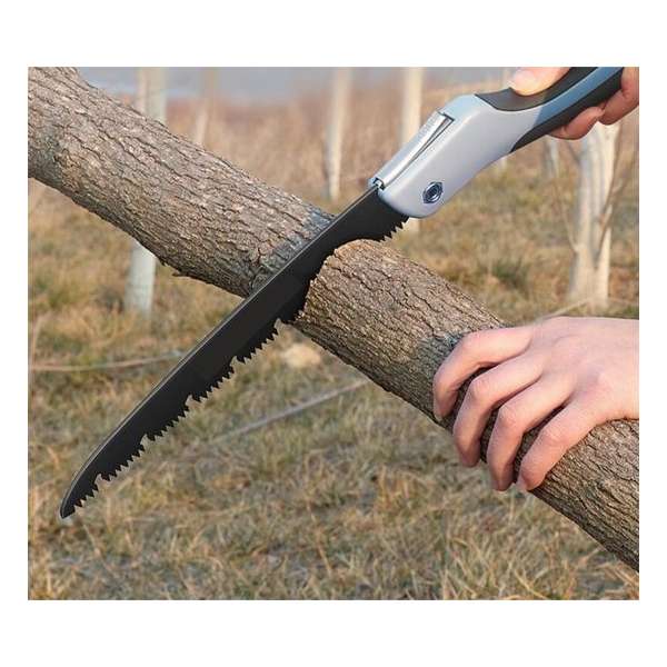 LORIOTH® Handzaag - Houtzaag - Snoei Zaag - Takken Zaag Inklapbaar - Kapzaag - Zaag - Zwart - Roestvrijstaal - 66 cm - LORIOTH® Handzaag - Houtzaag - Snoei Zaag - Takken Zaag Inklapbaar - Kapzaag - Zaag - Zwart - Roestvrijstaal - 66 cm -