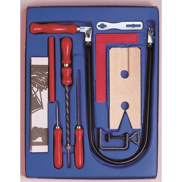 Figuurzaag set voor kinderen - Hobby/knutselbenodigdheden - Gereedschappen voor figuurzagen - Leren zagen Figuurzaag set voor kinderen - Hobby/knutselbenodigdheden - Gereedschappen voor figuurzagen - Leren zagen