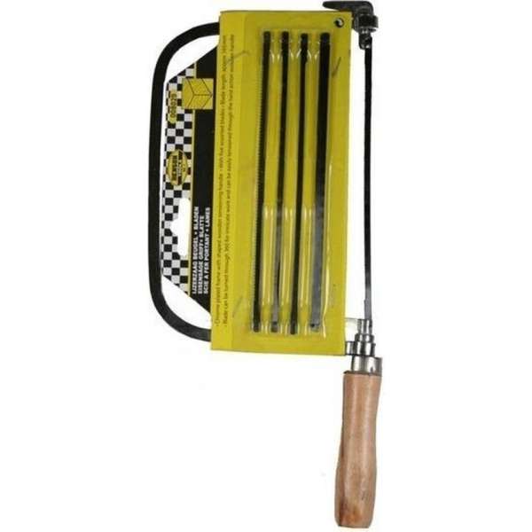 Hobby beugel ijzerzaag 165 mm met 5 bladen Hobby beugel ijzerzaag 165 mm met 5 bladen
