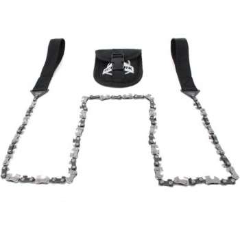 Hand Kettingzaag Trek Ketting Compakt Zagen Onderweg Kamperen Wandelen Buitenactiviteit Survival Met Praktisch Heuptasje 90 cm