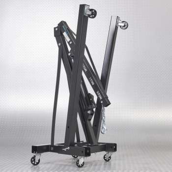 Datona® Werkplaatskraan hydraulisch en pneumatisch 2 ton - Zwart