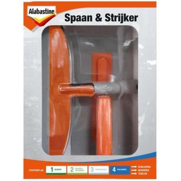 Alabastine spaan & strijker Gipsspatel set Alabastine spaan & strijker Gipsspatel set