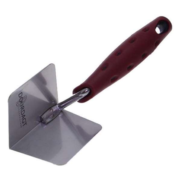 Doordagt Hoek troffel RVS - inw. afgeschuinde hoek - 60 mm x 80 mm - met softgrip Doordagt Hoek troffel RVS - inw. afgeschuinde hoek - 60 mm x 80 mm - met softgrip
