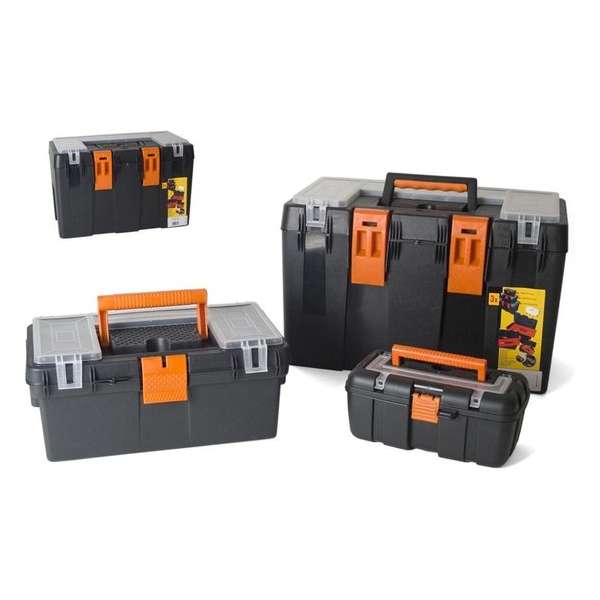Gerimport Gereedschapskoffer Set 47 X 25 X 30 Cm Zwart Gerimport Gereedschapskoffer Set 47 X 25 X 30 Cm Zwart