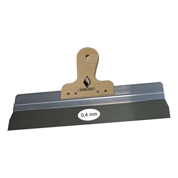 Super Prof spackmes alu/rvs 285mm met houten handgreep Super Prof spackmes alu/rvs 285mm met houten handgreep