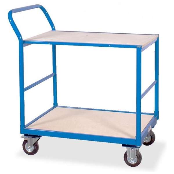 Plateauwagen 2 legborden 250kg Plateauwagen 2 legborden 250kg