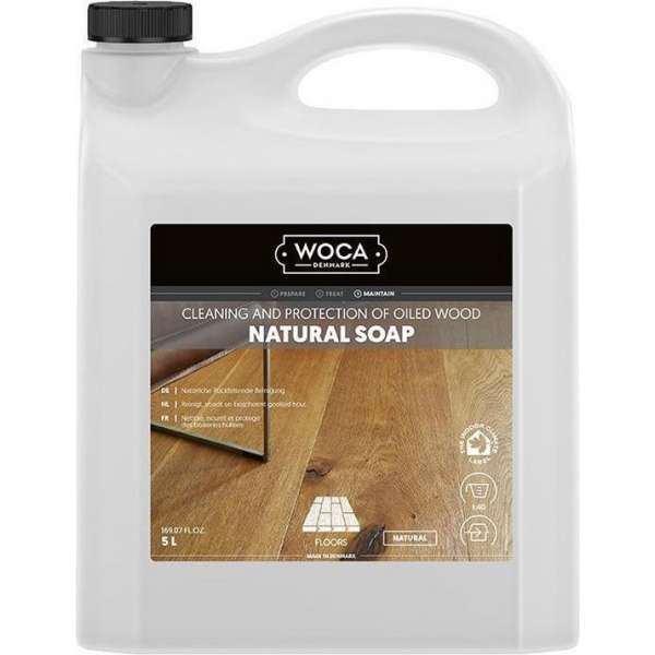 Woca Natuurzeep Naturel Houtreiniger - 5L Woca Natuurzeep Naturel Houtreiniger - 5L