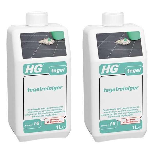 HG tegelreiniger Zeer geconcentreerde, fris ruikende dweilreiniger - 2 Stuks ! HG tegelreiniger Zeer geconcentreerde, fris ruikende dweilreiniger - 2 Stuks !