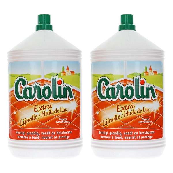 Carolin Tegelreiniger Extra Lijnolie - 2 x 5L Carolin Tegelreiniger Extra Lijnolie - 2 x 5L