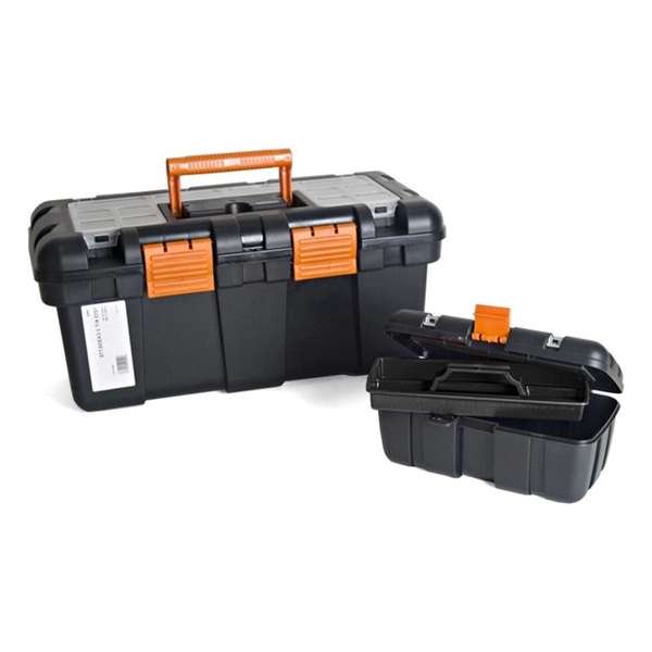 Gerimport Gereedschapskoffer Set 50 X 24 X 23 Cm Zwart Gerimport Gereedschapskoffer Set 50 X 24 X 23 Cm Zwart