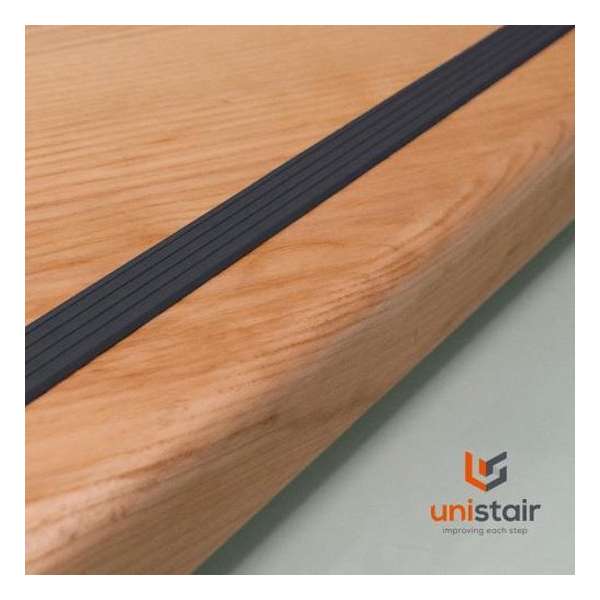 Unistair Trapprofiel ANTRACIET Antislip tape 1,6cm - rol 5 meter Unistair Trapprofiel ANTRACIET Antislip tape 1,6cm - rol 5 meter