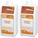 HG Parket & Hout wasvloer reiniger 1L - 2 Stuks !