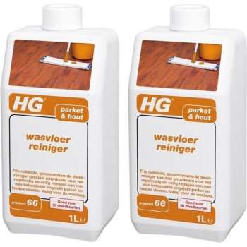 HG Parket & Hout wasvloer reiniger 1L - 2 Stuks !