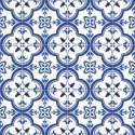 Vloerkleed vinyl | Blauwe Tegels