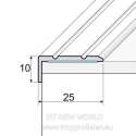 A31 Aluminium hoekprofiel zelfklevend 100 cm X 25 x 10 mm