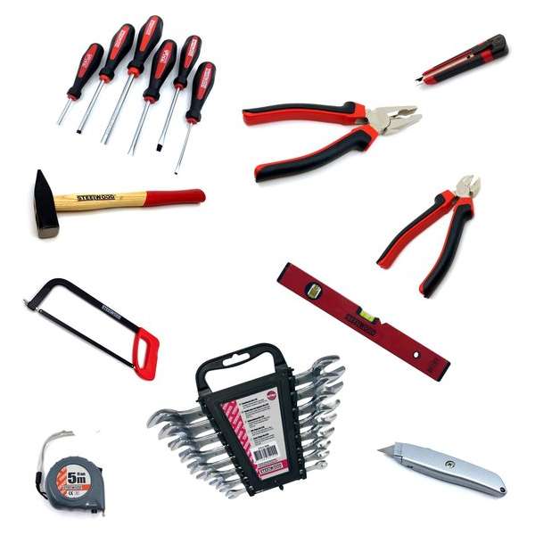 Steelwood Set L - Uitgebreide gereedschapset - 23 delig Steelwood Set L - Uitgebreide gereedschapset - 23 delig