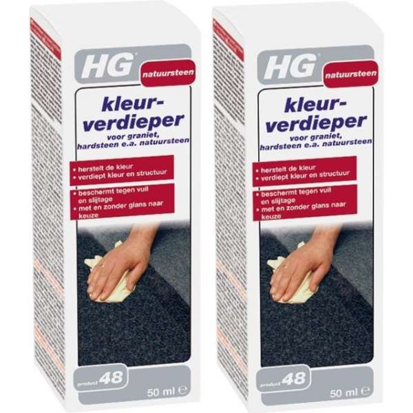 HG kleurverdieper voor graniet, hardsteen e.a. natuursteen - 2 Stuks ! HG kleurverdieper voor graniet, hardsteen e.a. natuursteen - 2 Stuks !