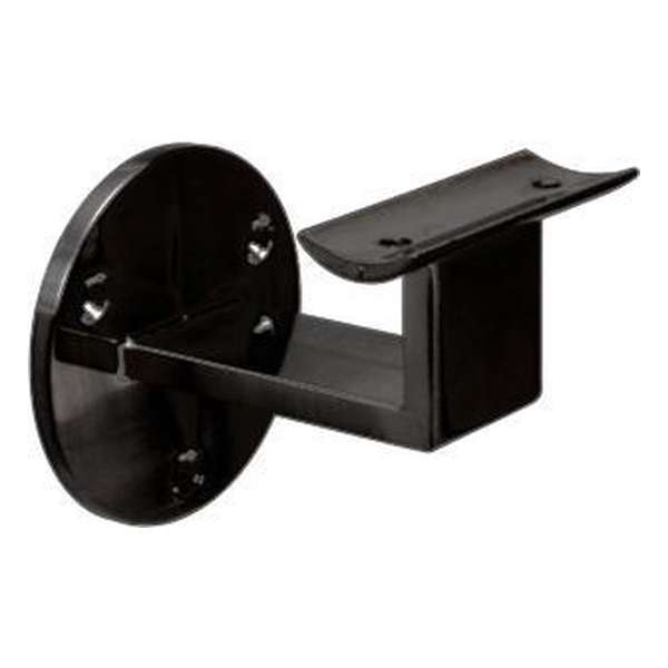 Zwarte trapleuning houder Zwarte trapleuning houder