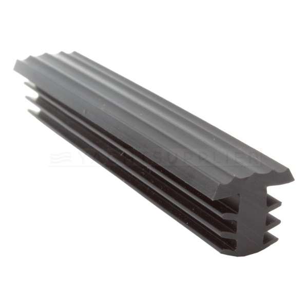 Traptrede profiel Zwart - 25 meter Traptrede profiel Zwart - 25 meter