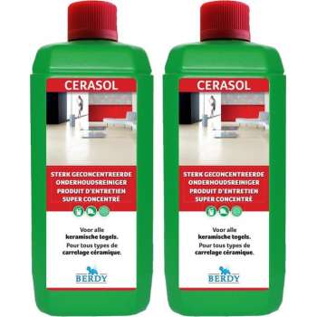 Berdy - Voordeelpack Cerasol - Sterke onderhoudsreiniger - KERAMISCHE TEGELS - Berdy - 2 L
