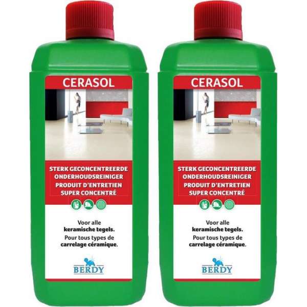 Berdy - Voordeelpack Cerasol - Sterke onderhoudsreiniger - KERAMISCHE TEGELS - Berdy - 2 L Berdy - Voordeelpack Cerasol - Sterke onderhoudsreiniger - KERAMISCHE TEGELS - Berdy - 2 L