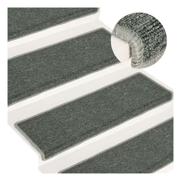 vidaXL Trapmatten 15 st 65x25 cm groen vidaXL Trapmatten 15 st 65x25 cm groen