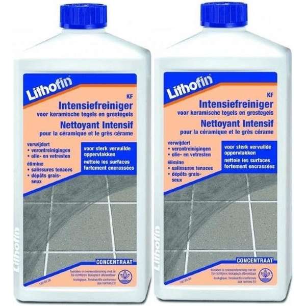 Lithofin KF Intensiefreiniger KERAMISCHE TEGELS - 2L - Voordeelpack Lithofin KF Intensiefreiniger KERAMISCHE TEGELS - 2L - Voordeelpack