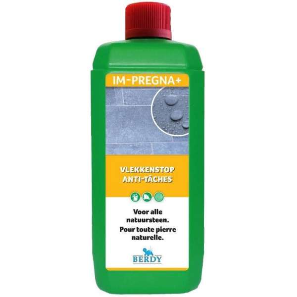 Im-Pregna plus - Beschermt NATUURSTEEN (binnen en buiten) - Berdy - 1 L Im-Pregna plus - Beschermt NATUURSTEEN (binnen en buiten) - Berdy - 1 L