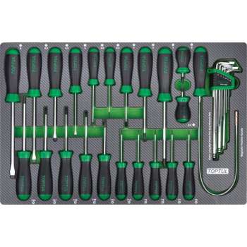Inleg foam carbon schroevendraaiers + L-inbus