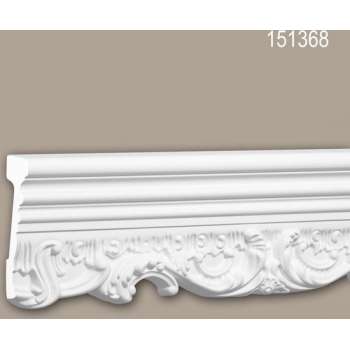 Wandlijst 151368 Profhome Lijstwerk Sierlijst Frieslijst neo-renaissance stijl wit 2 m