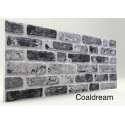 ARMAN`S DECOR 4 x 3D Wandpanelen (2m2), Coaldream, bakstenen effect, steenstrips, gevelbekleding binnen/buiten,EPS,piepschuim