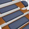 vidaXL Trapmatten 15 st 65x25 cm blauw  VDXL_134574