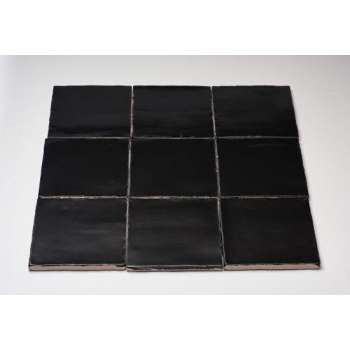 Oud Hollands Handvorm Wandtegel | Zwart | 13x13 cm Tegels
