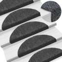 Trapmat trappenmat set trapmatten trapbekleding mat voor trap donker grijs set 15 54x16x4cm