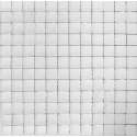 Alfa Mosaico Mozaiek Invierno mat wit glas 2,3x2,3x0,8 cm -  Wit Prijs per 1 matje.
