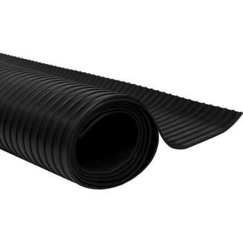 vidaXL Rubberen anti-slip vloermat 2x1m breed geribbeld