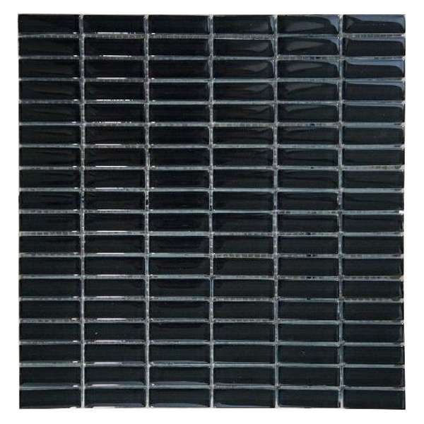 Mozaiek tegel 30x30 zwart glas Mozaiek tegel 30x30 zwart glas