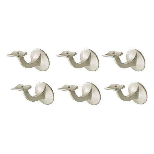 6 Stuks Hermeta Leuninghouders Hol M8 Alu F2 3501-02 6 Stuks Hermeta Leuninghouders Hol M8 Alu F2 3501-02