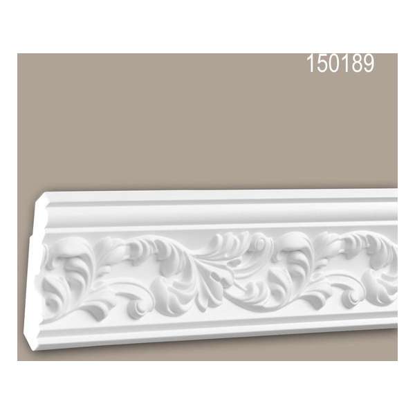 Kroonlijst 150189 Profhome Sierlijst Lijstwerk rococo barok stijl wit 2 m Kroonlijst 150189 Profhome Sierlijst Lijstwerk rococo barok stijl wit 2 m